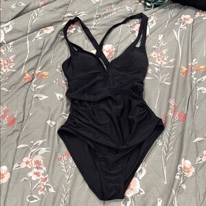 Black One-Piece Swimsuit